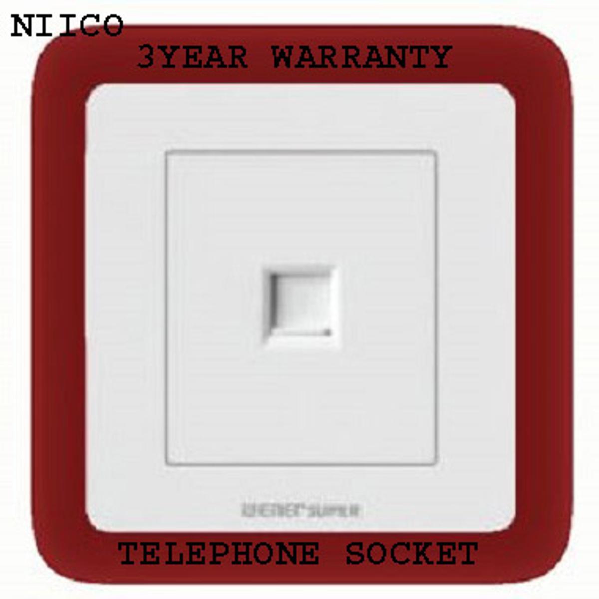 Picture of Wener Super  Premium Quality Telephone Socket -(3 Years Repless Warranty)
