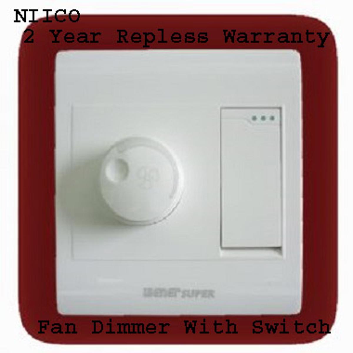 Picture of Wener Super  Premium Quality Fan Dimmer With Switch -(2 Years Repless Warranty)