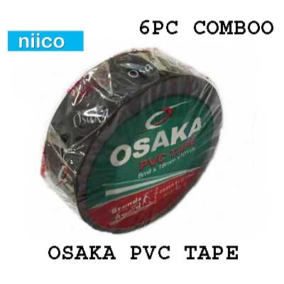 Picture of Osaka PVC Tape-Black (18 mm)-6 PCS Combo