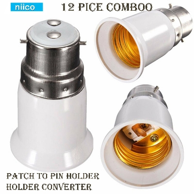 Picture of Bulb Base Socket Holder Converter (Patch To Pin) -12 Pice Comboo