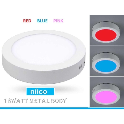Picture of LED Panel Heavy Duty SURFACE RGB 3 COLOR -18 Watt ( RED BLUE PINK)