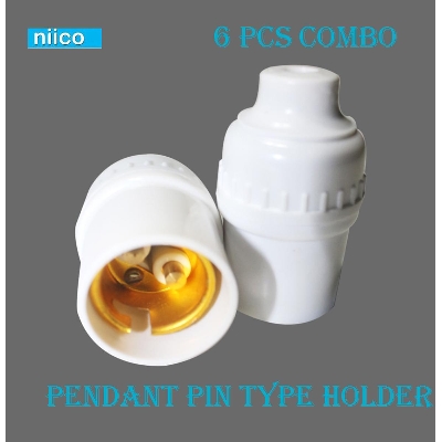 Picture of Safety Pendant Holder White Color For Pin Type Light (6 PCS Combo)