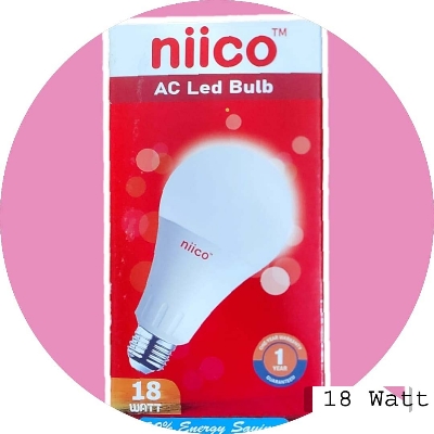 Picture of ECO LED Bulb Premium Quality niico-18 Watt Pass Type holder (1 Year Warranty)