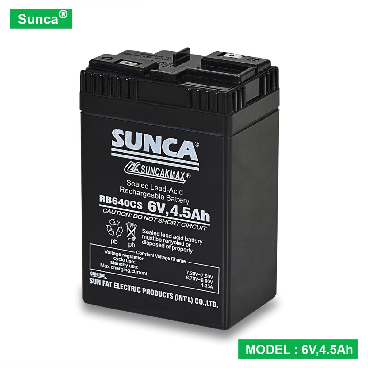 Picture of Charger Fan Rechargeable Battery  Sealed Lead-Acid Battery Sunnca (1) Vari 6v.4.5Ah
