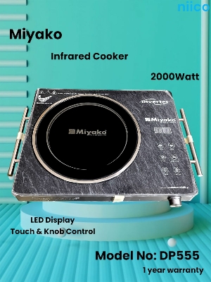 Picture of Miyako Infrared Cooker  Energy Savings & Smokeless  Capacity : 2000 Watt-Any Type Of Pan-1 Year Warranty-Model-555/666/777