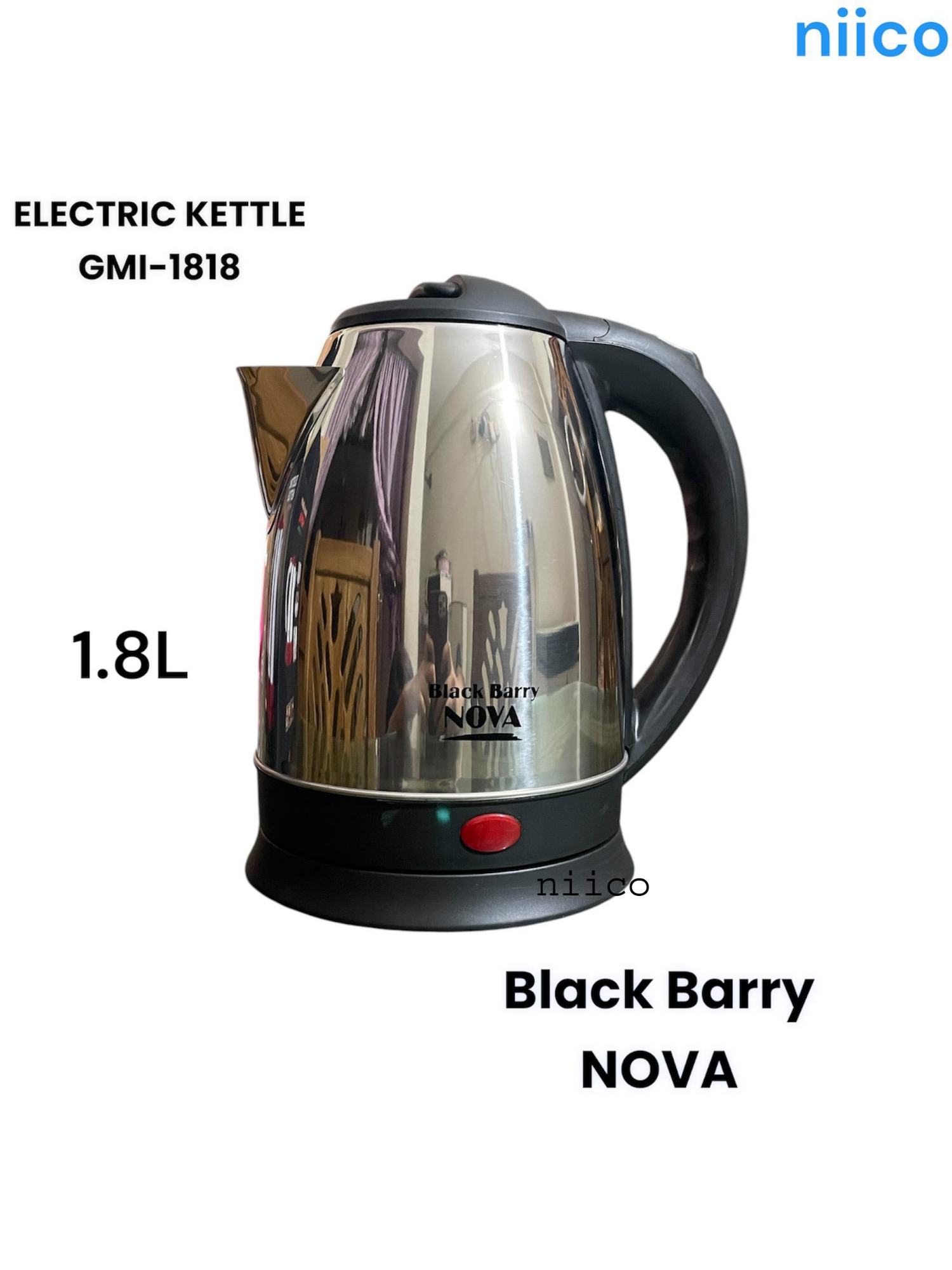 Picture of Nova Heavy Duty Durable  Electric Kettle = 1.8 Liter  (1 Years Warranty)