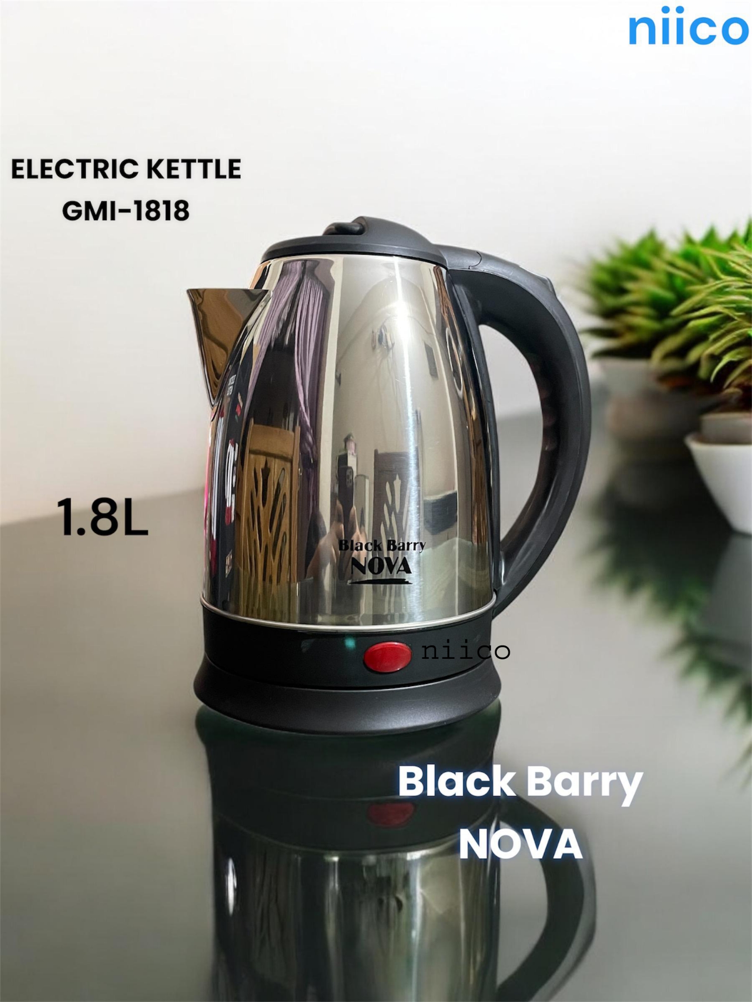 Picture of Nova Heavy Duty Durable  Electric Kettle = 1.8 Liter  (1 Years Warranty)