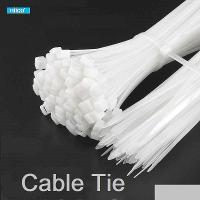 Picture of Cable Ties 4 Inch 3 X 100 mm White Color Durable Nylon Self-Locking Electric Zip Tie-100 PCS Packet (Bundle)
