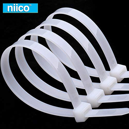Picture of Cable Ties 4 Inch 3 X 150 mm White Color Durable Nylon Self-Locking Electric Zip Tie-100 PCS Packet