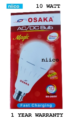 Picture of OSAKA ACDC LED ECO Bulb Emergency White Light= 10 Watt Pin Type Light (2.5 Hour Backup)- 1 Year Warranty