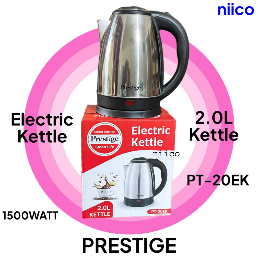 Picture of Prestige Heavy Duty Electric Kettle Model - PT-20EK = 2.0 Liter (1 Years Warranty)