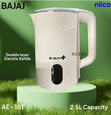 Picture of BAJAJ Durable long Life Heavy Duty  Electric Kettle  Double layer Kettle = 2.5 LTR  (1 Years Warranty)