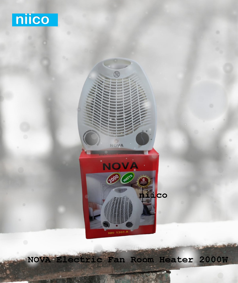 Picture of NOVA Heavy Duty Electric Fan Room Heater 2000W Model: NH-1201A( 6 Month Warranty )
