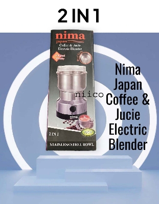 Picture of Nima Heavy Duty Electric Blender 2 In 1 Electric Spice Grinder & Juicer With  Stainless Steel Bowl -5 year Lifetime