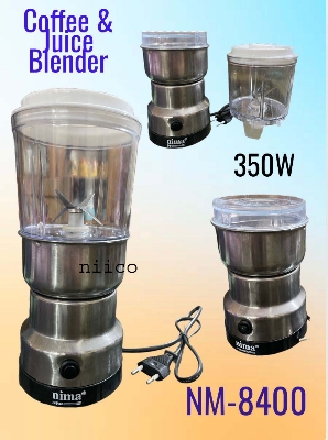 Picture of Nima Heavy Duty Electric Blender 2 In 1 Electric Spice Grinder & Juicer With  Stainless Steel Bowl -5 year Lifetime