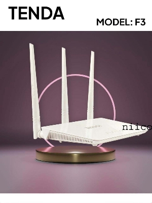 Picture of Tenda F3 300 Mbps Wireless Home Router N300 3 Antenna Wifi Router-1 Year Warranty