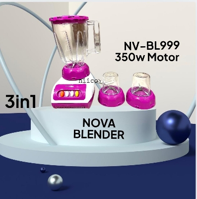 Picture of Nova 3 IN 1 -350 Watt  HIGH SPEED ENERGY EFFICIENT  MOTOR 43IN 1 ELECTRIC Heavy Duty Mixer Blender : (2 Year Warranty)