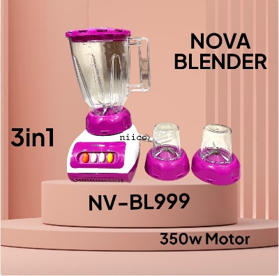 Picture of Nova 3 IN 1 -350 Watt  HIGH SPEED ENERGY EFFICIENT  MOTOR 43IN 1 ELECTRIC Heavy Duty Mixer Blender : (2 Year Warranty)