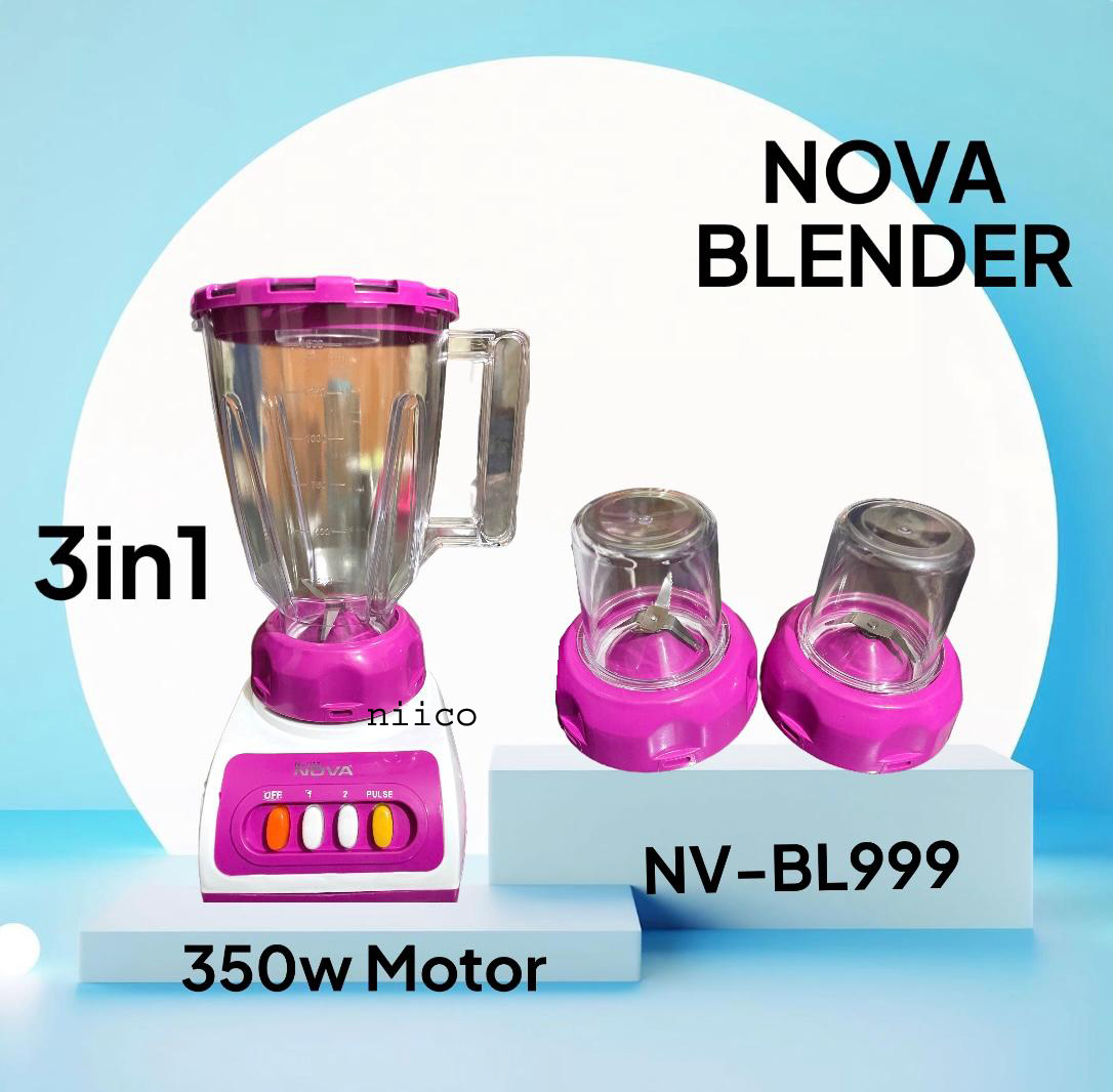 Picture of Nova 3 IN 1 -350 Watt  HIGH SPEED ENERGY EFFICIENT  MOTOR 43IN 1 ELECTRIC Heavy Duty Mixer Blender : (2 Year Warranty)