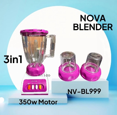 Picture of Nova 3 IN 1 -350 Watt  HIGH SPEED ENERGY EFFICIENT  MOTOR 43IN 1 ELECTRIC Heavy Duty Mixer Blender : (2 Year Warranty)