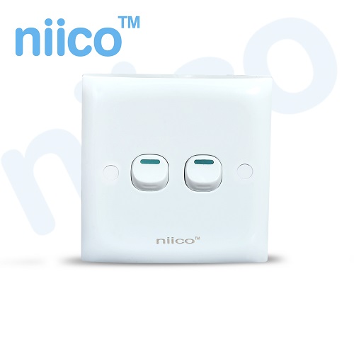 Picture of NIICO Classic 2 Gang 1 Way Wall Switch ( 5 Year Warranty)