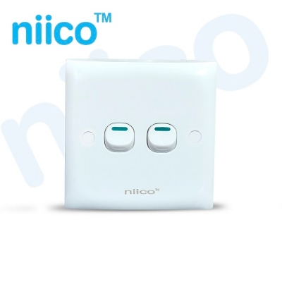 Picture of NIICO Classic 2 Gang 1 Way Wall Switch ( 5 Year Warranty)