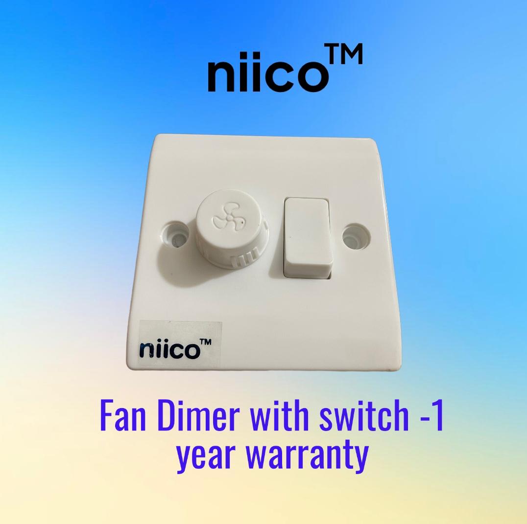 Picture of NIICO Heavy Duty Fan Regulator With Switch Wall Switch Model-054( 1 Year Warranty)