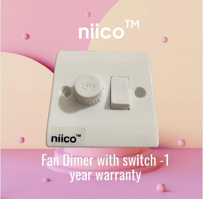 Picture of NIICO Heavy Duty Fan Regulator With Switch Wall Switch Model-054( 1 Year Warranty)