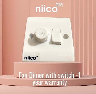 Picture of NIICO Heavy Duty Fan Regulator With Switch Wall Switch Model-054( 1 Year Warranty)