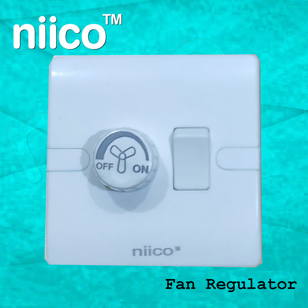 Picture of NIICO Heavy Duty Fan Regulator With Switch Wall Switch ( 2 Year Warranty)