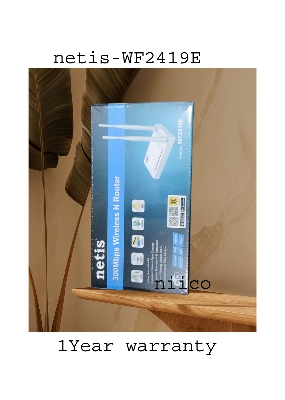 Picture of Netis 300MBPS WIRELESS N ROUTER 2 ANTENNA WITH 5DBI FIXED MODEL- WF2419E -1 YEAR WARRTY