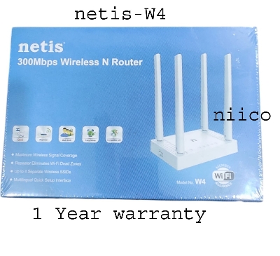 Picture of Netis 300MBPS WIRELESS N ROUTER 4 ANTENNA WITH MODEL- W4  - Maximum Wireless Signal Coverage (1 YEAR WARRTY)