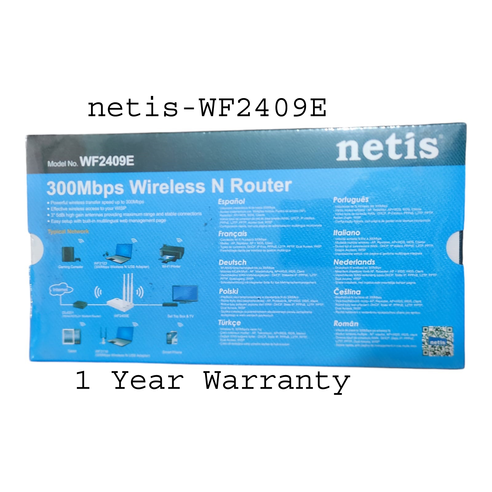 Picture of Netis 300MBPS WIRELESS N ROUTER 3 ANTENNA WITH MODEL- WF2409E  -(1 YEAR WARRTY)