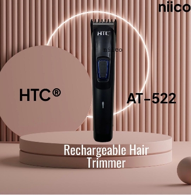 Picture of HTC Professional Rechargeable Heavy Duty  Trimmer / Beard Shaver Trimer For Men Men Model:AT-522 -Using Time -45 Minutes