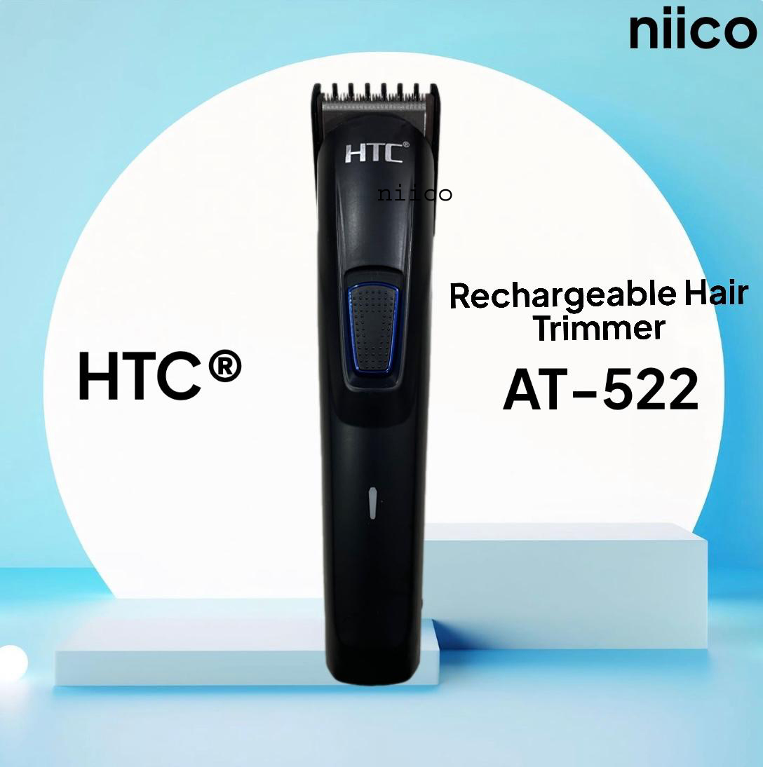 Picture of HTC Professional Rechargeable Heavy Duty  Trimmer / Beard Shaver Trimer For Men Men Model:AT-522 -Using Time -45 Minutes