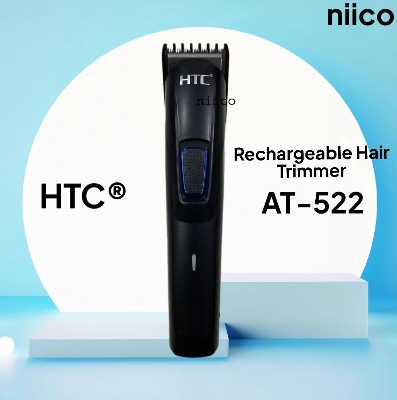Picture of HTC Professional Rechargeable Heavy Duty  Trimmer / Beard Shaver Trimer For Men Men Model:AT-522 -Using Time -45 Minutes