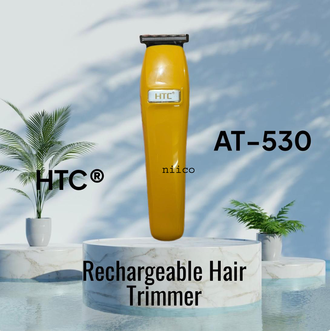Picture of HTC Professional Rechargeable Hair Clipper  Durable Trimmer for Men Model:AT-530-4 Clip -Using Time -45 Minutes