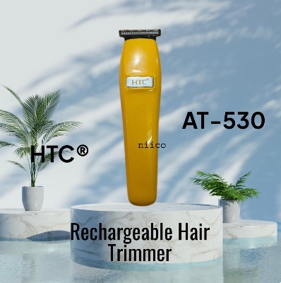 Picture of HTC Professional Rechargeable Hair Clipper  Durable Trimmer for Men Model:AT-530-4 Clip -Using Time -45 Minutes