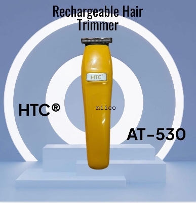 Picture of HTC Professional Rechargeable Hair Clipper  Durable Trimmer for Men Model:AT-530-4 Clip -Using Time -45 Minutes