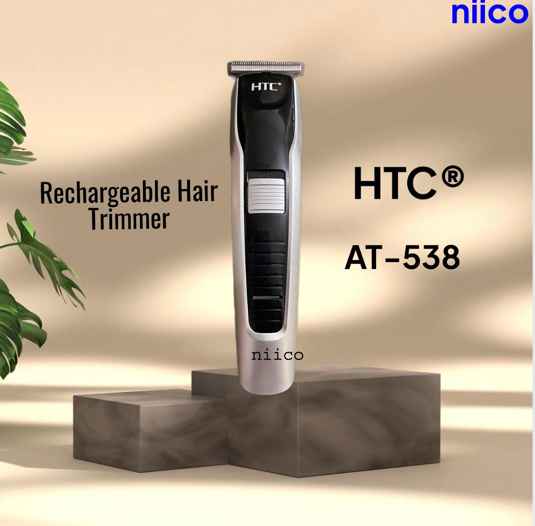 Picture of HTC Professional Rechargeable Hair Clipper  Durable Trimmer for Men Model:AT-538-4 Clip -Using Time -45 Minutes