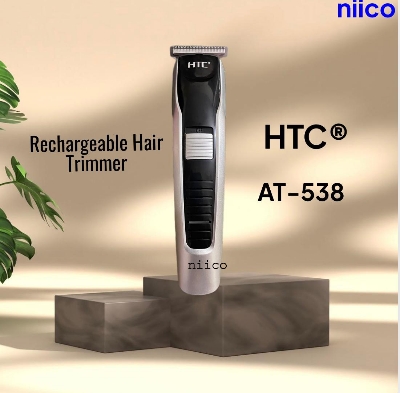 Picture of HTC Professional Rechargeable Hair Clipper  Durable Trimmer for Men Model:AT-538-4 Clip -Using Time -45 Minutes
