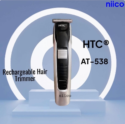 Picture of HTC Professional Rechargeable Hair Clipper  Durable Trimmer for Men Model:AT-538-4 Clip -Using Time -45 Minutes