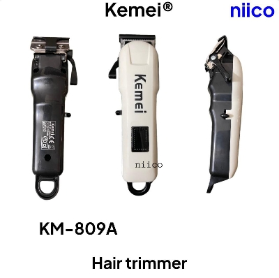 Picture of Kemei AC/DC Digital Electric Rechargeable Professional Hair Clipper Trimmer Model -KM-809A (4 Plastic Attachment Combs)