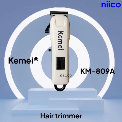 Picture of Kemei AC/DC Digital Electric Rechargeable Professional Hair Clipper Trimmer Model -KM-809A (4 Plastic Attachment Combs)