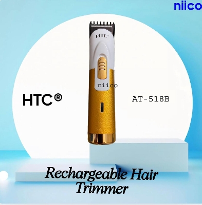 Picture of HTC Professional Rechargeable Heavy Duty  Trimmer / Beard Shaver Trimer For Men Men Model:AT-518B /1107B-Using Time -45 Minutes