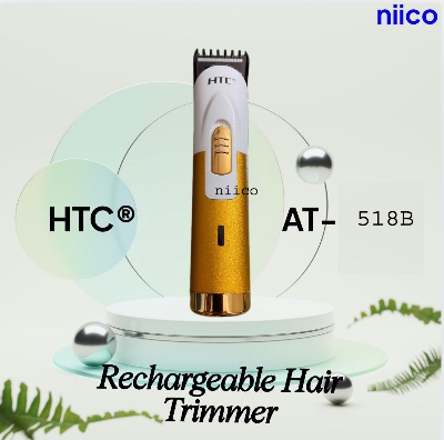 Picture of HTC Professional Rechargeable Heavy Duty  Trimmer / Beard Shaver Trimer For Men Men Model:AT-518B /1107B-Using Time -45 Minutes