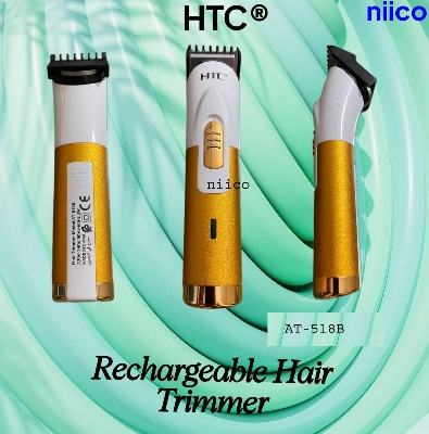 Picture of HTC Professional Rechargeable Heavy Duty  Trimmer / Beard Shaver Trimer For Men Men Model:AT-518B /1107B-Using Time -45 Minutes