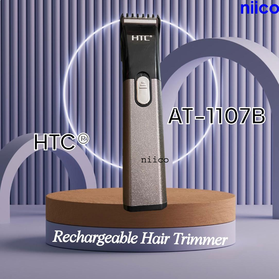Picture of HTC Professional Rechargeable Heavy Duty  Trimmer / Beard Shaver Trimer For Men Men Model:AT-1107B -Using Time -45 Minutes