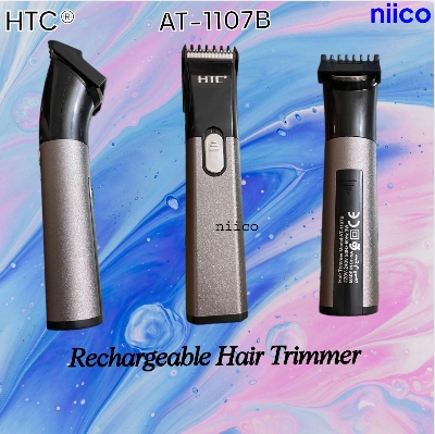 Picture of HTC Professional Rechargeable Heavy Duty  Trimmer / Beard Shaver Trimer For Men Men Model:AT-1107B -Using Time -45 Minutes
