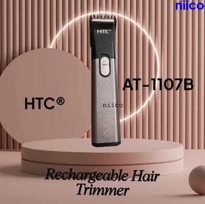 Picture of HTC Professional Rechargeable Heavy Duty  Trimmer / Beard Shaver Trimer For Men Men Model:AT-1107B -Using Time -45 Minutes